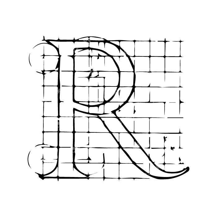 Πόστερ ABSTRACT BLACK AND WHITE TYPOGRAPHY