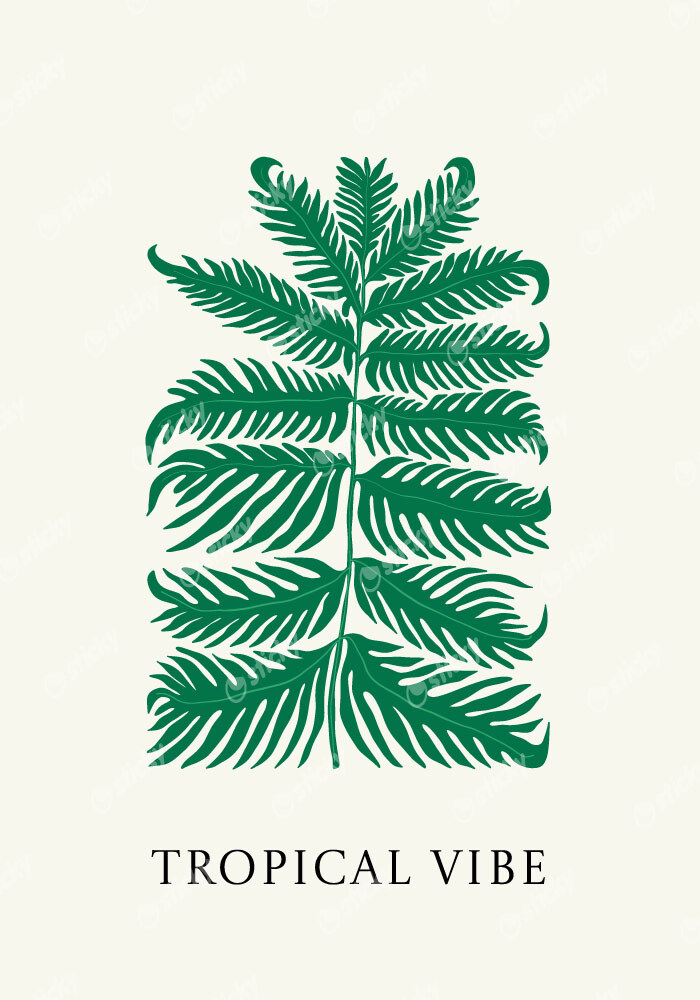 Πόστερ MATISSE STYLE TROPICAL VIBE