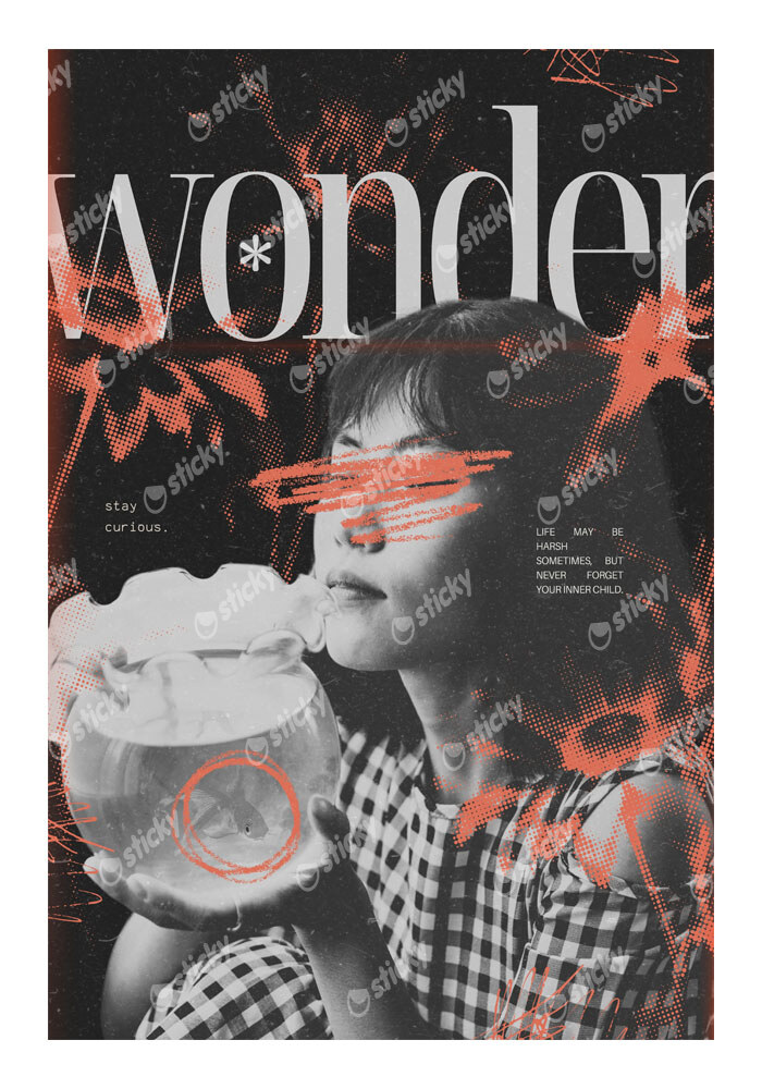 Πόστερ RETRO TRENDY WOMAN