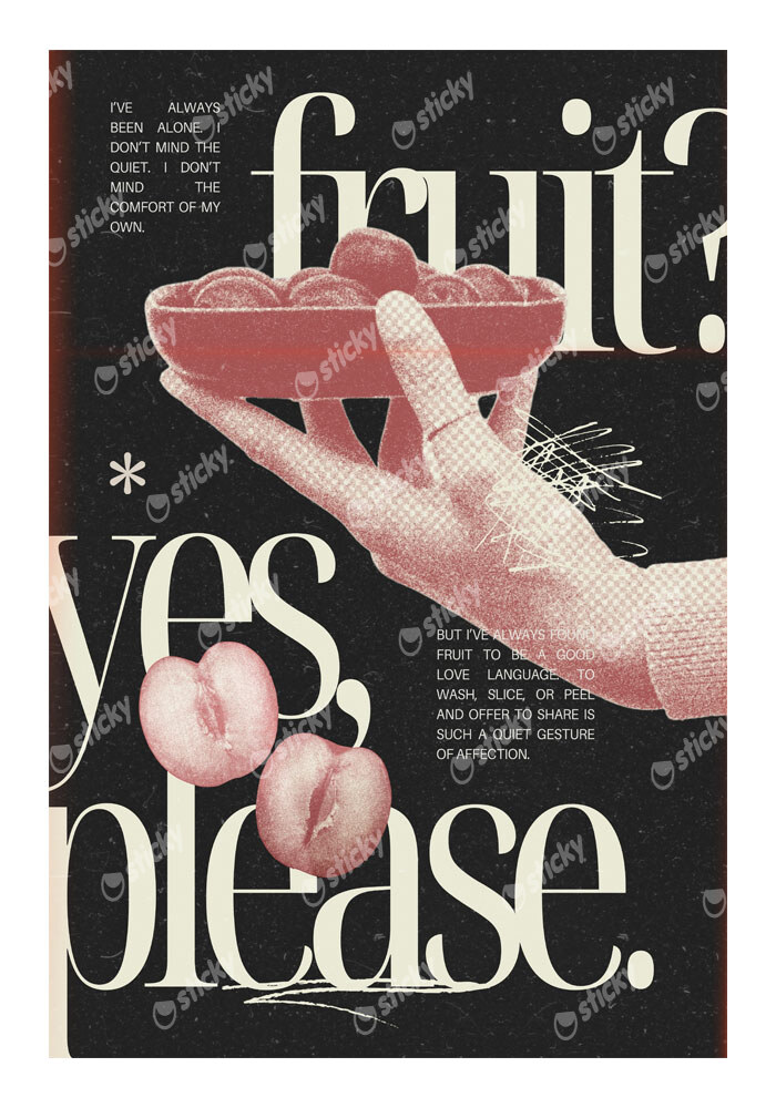 Πόστερ RETRO TRENDY FRUIT