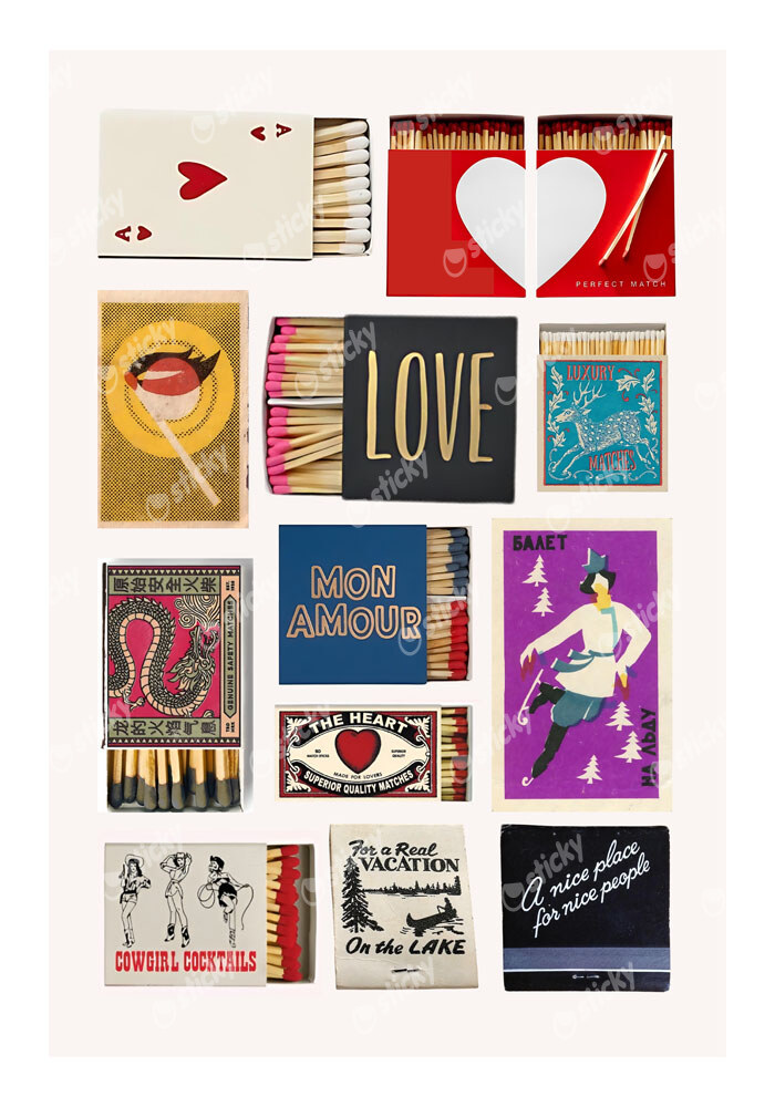 Πόστερ RETRO TRENDY MATCHES