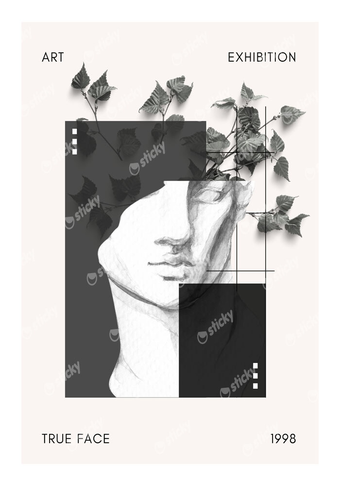Πόστερ RETRO TRENDY ART FACE