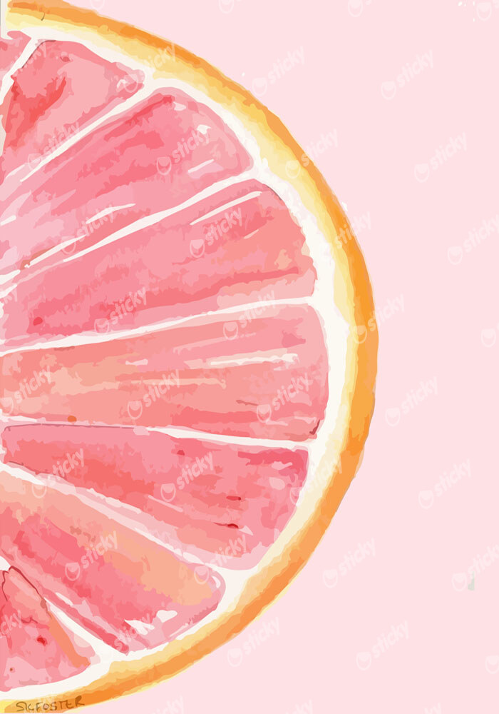Πόστερ PINK GRAPEFRUIT