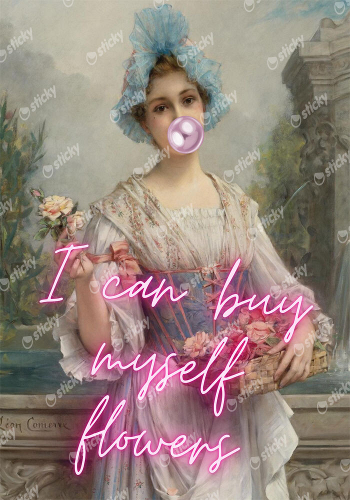Πόστερ ALTERED ART I CAN BUY MYSELF FLOWERS 2
