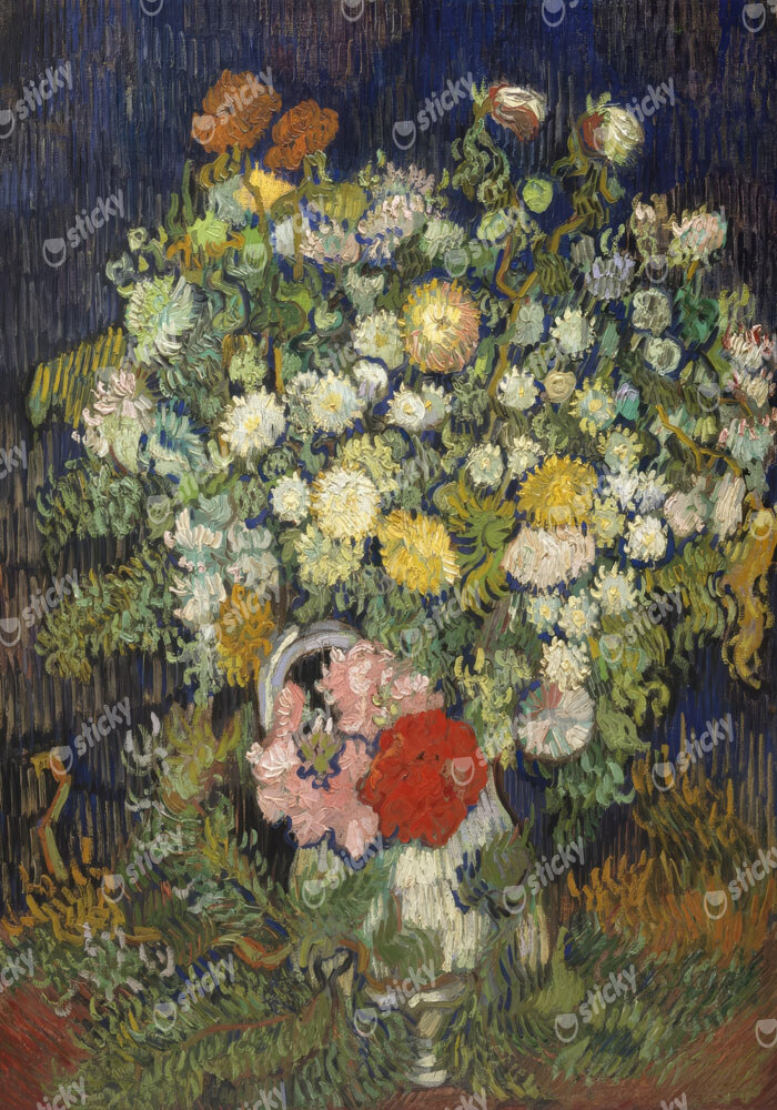 Πινακας σε καμβά VAN GOGH - BOUQUET OF FLOWERS IN A VASE
