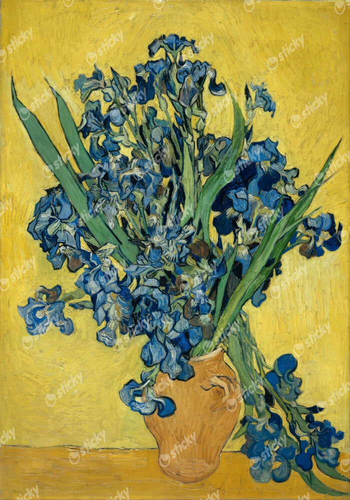 Πινακας σε καμβά VAN GOGH - IRISES 1890 B