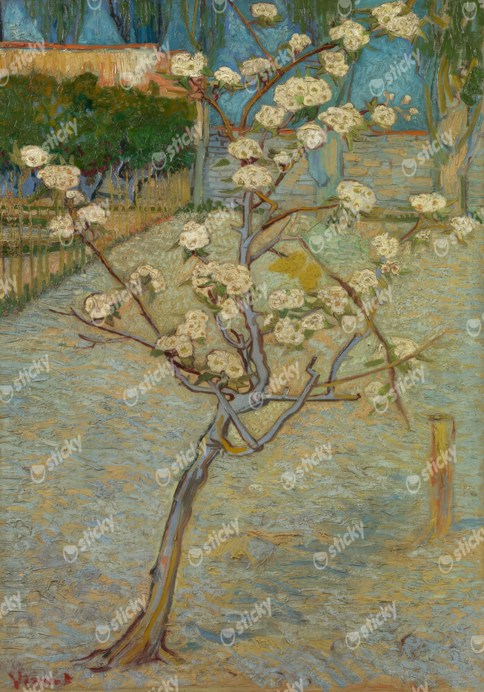 Πινακας σε καμβά VAN GOGH - SMALL PEAR TREE IN BLOSSOM
