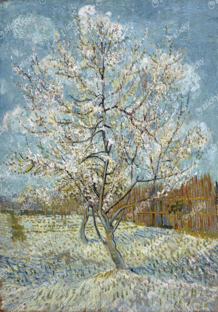 Πινακας σε καμβά VAN GOGH - THE PINK PEACH TREE