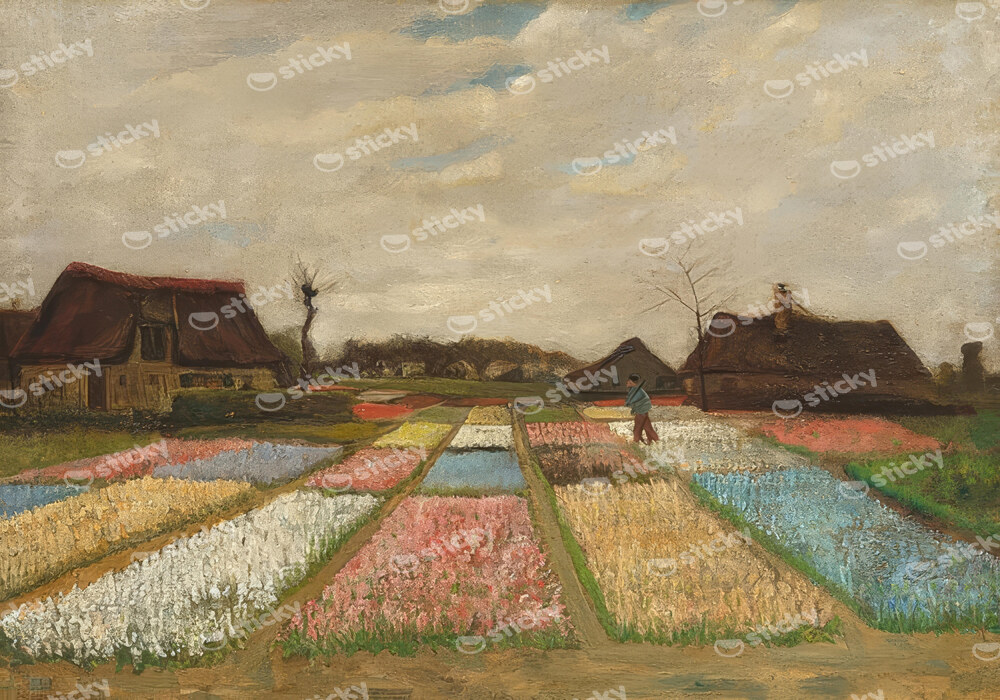 Πινακας σε καμβά VAN GOGH - BLUMENBEETE IN HOLLAND