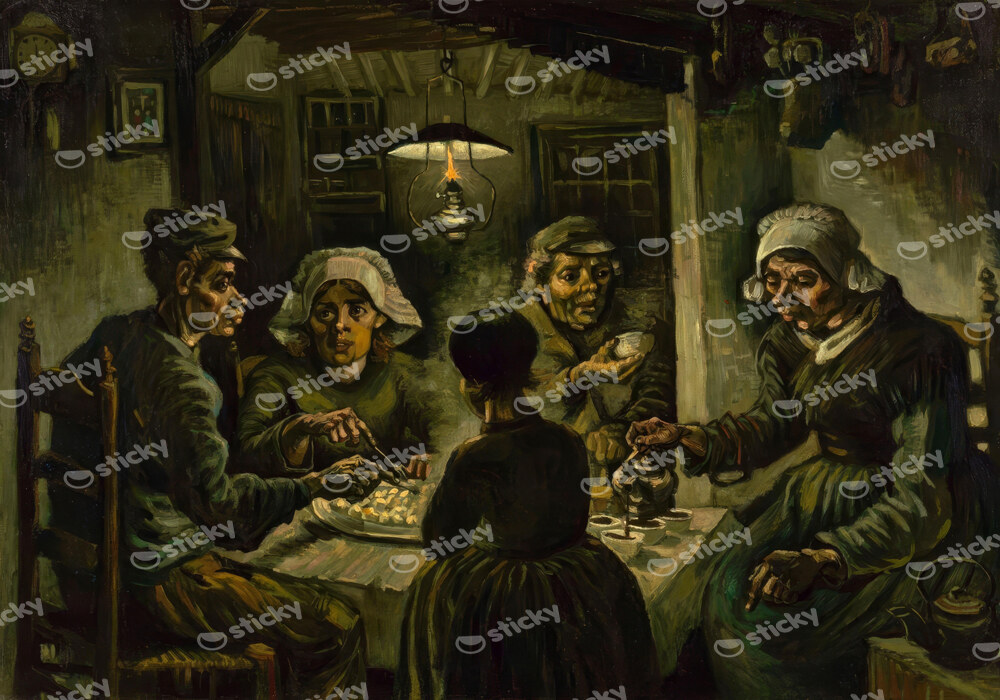 Πινακας σε καμβά VAN GOGH - THE POTATO EATERS