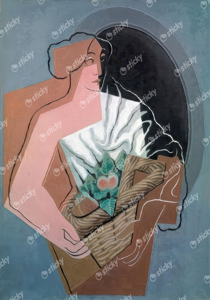 Πινακας σε καμβά JUAN GRIS - LA FEMME AU PANIER