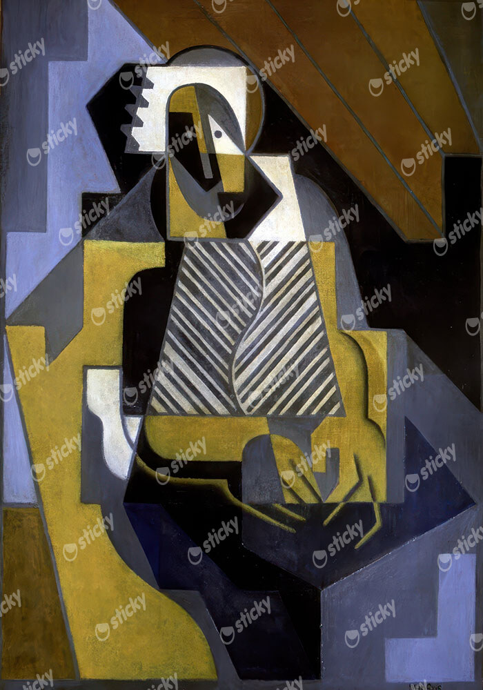 Πινακας σε καμβά JUAN GRIS - SEATED WOMAN