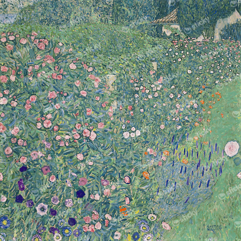 Πίνακας σε καμβά KLIMT - ITALIENISCHE GARTENLANDSCHAFT