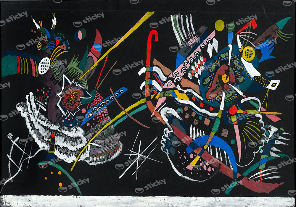 Πινακας σε καμβά KANDINSKY - DRAFT FOR MURAL