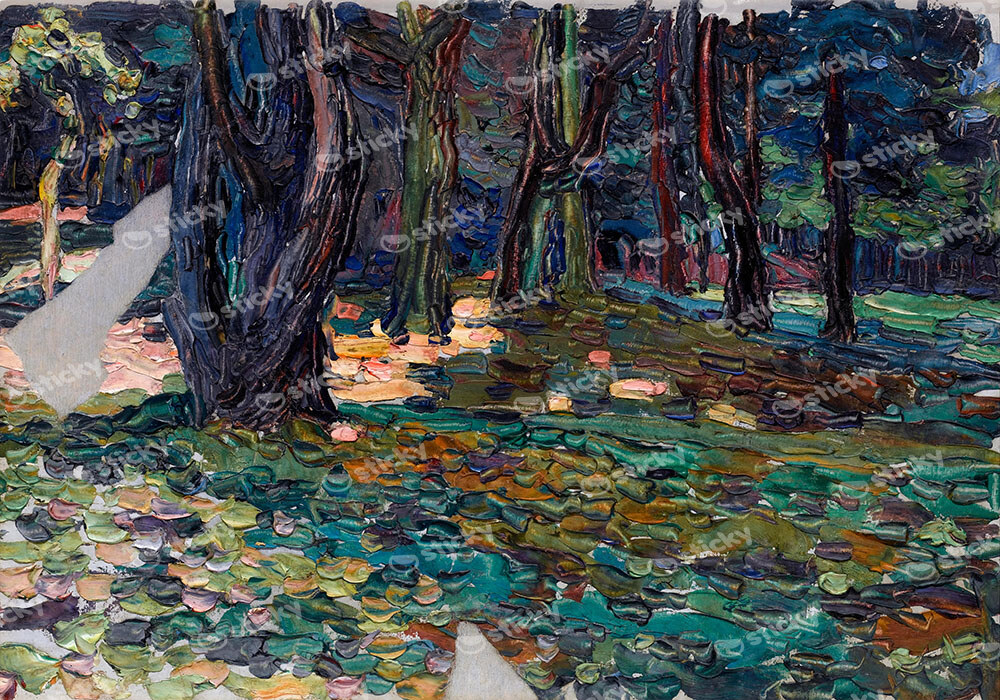 Πινακας σε καμβά KANDINSKY - SAINT CLOUD PARK
