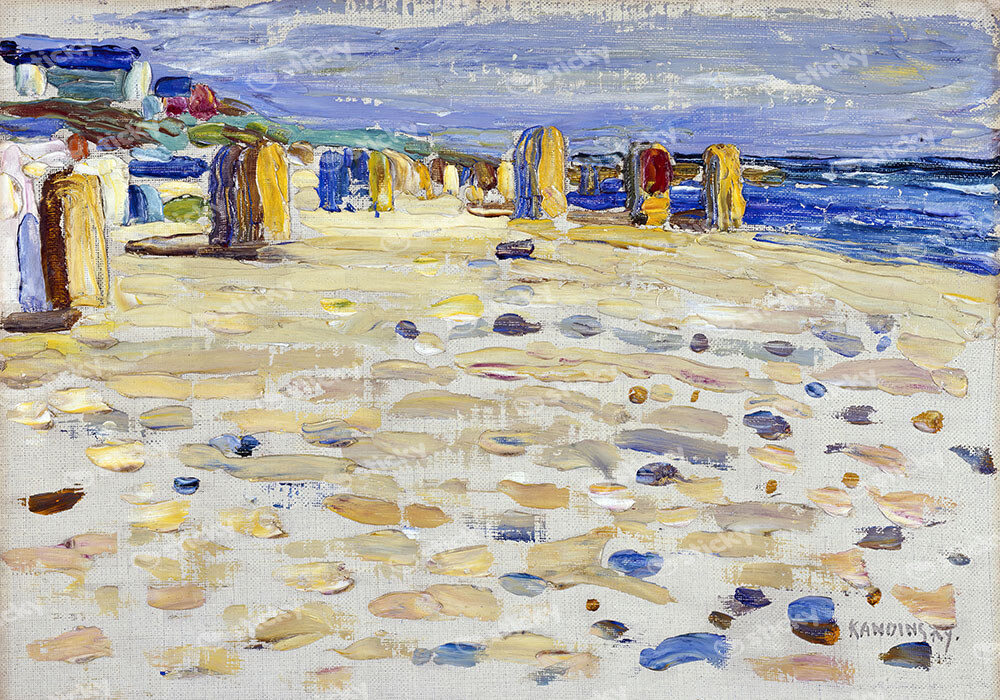 Πινακας σε καμβά KANDINSKY - HOLLAND BEACH CHAIRS