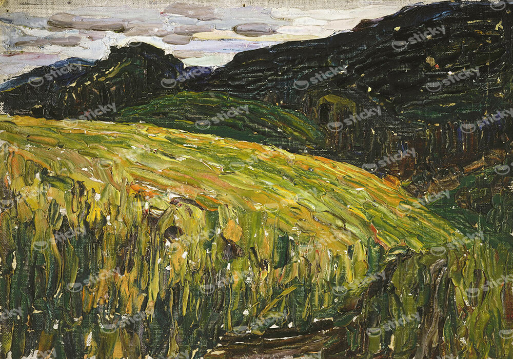 Πινακας σε καμβά KANDINSKY - KOCHEL GEBIRGSWIESE