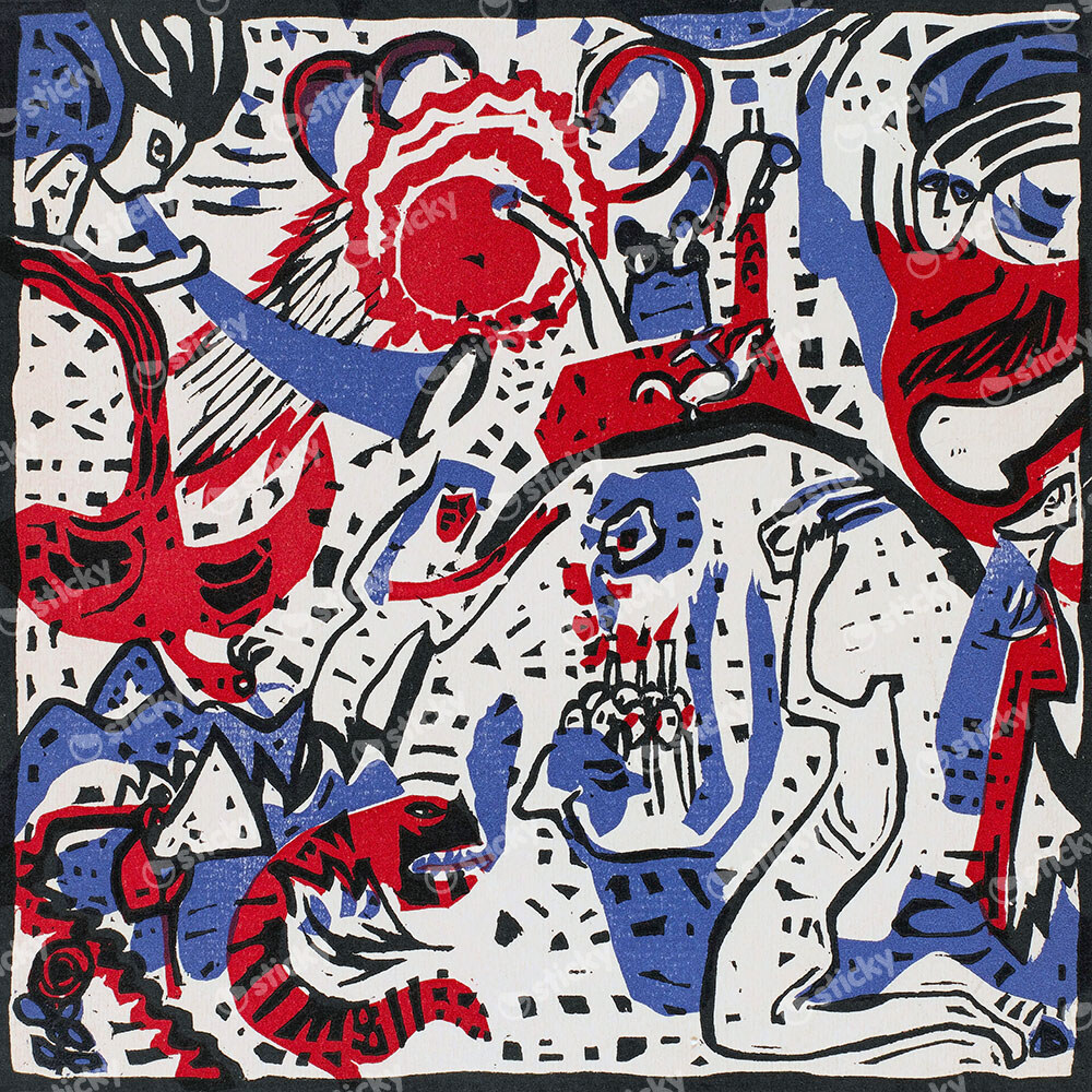 Πίνακας σε καμβά KANDINSKY - GREAT RESSURECTION