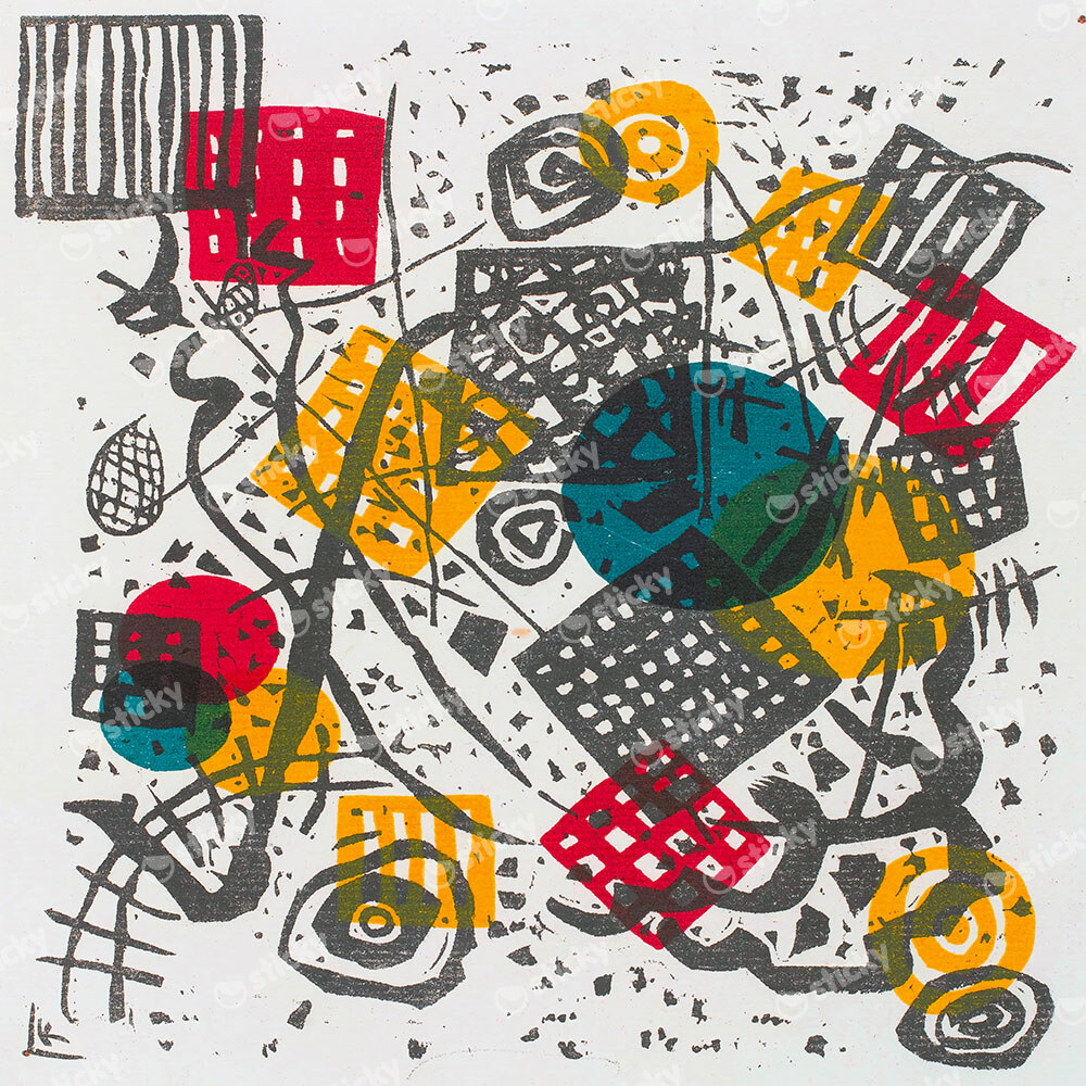 Πίνακας σε καμβά KANDINSKY - SMALL WORLDS V