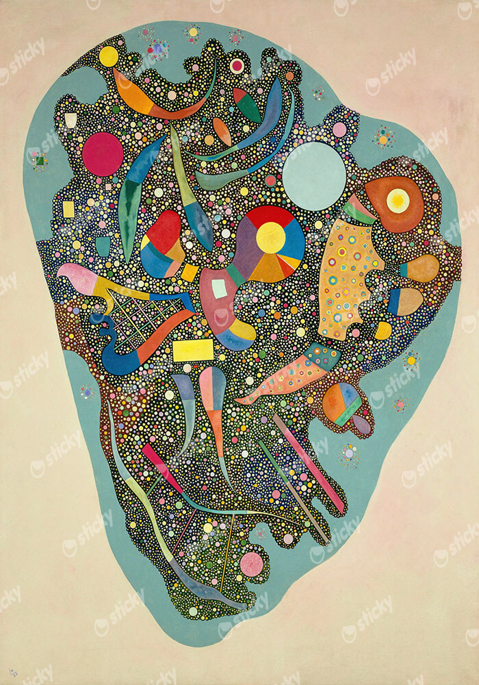 Πινακας σε καμβά KANDINSKY - COLOURFUL ENSEMBLE
