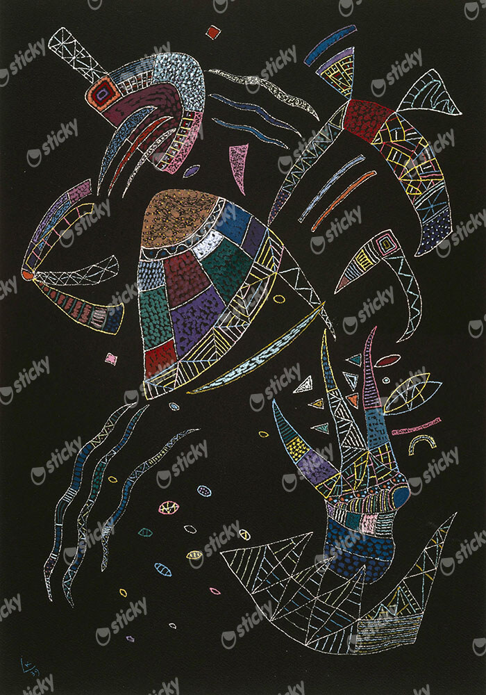 Πινακας σε καμβά KANDINSKY - POINTS