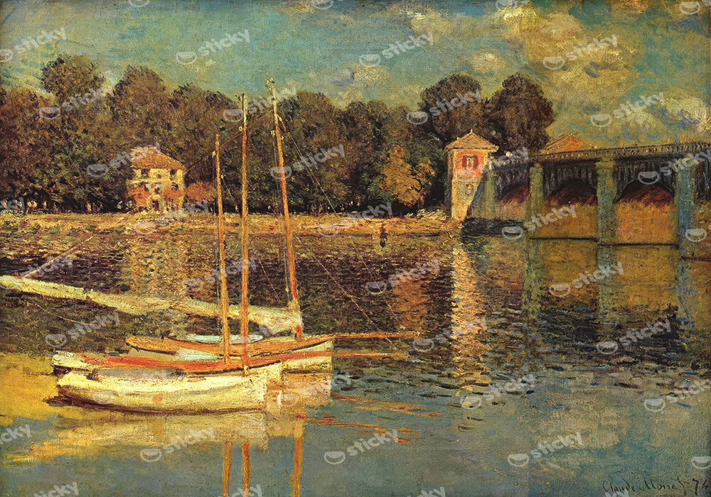 Πινακας σε καμβά MONET - THE BRIDGE AT ARGENTEUIL