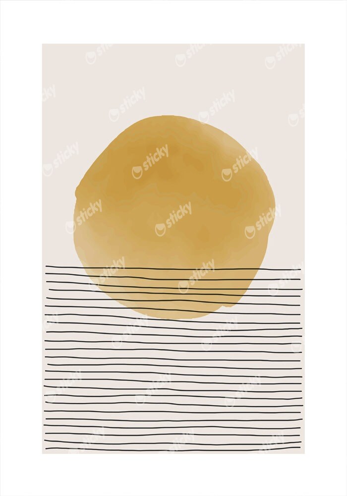 Πόστερ MINIMAL ABSTRACT SUN
