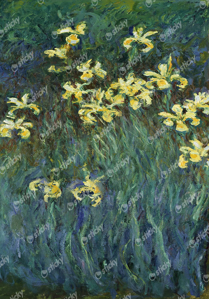 Πινακας σε καμβά MONET - YELLOW IRISES
