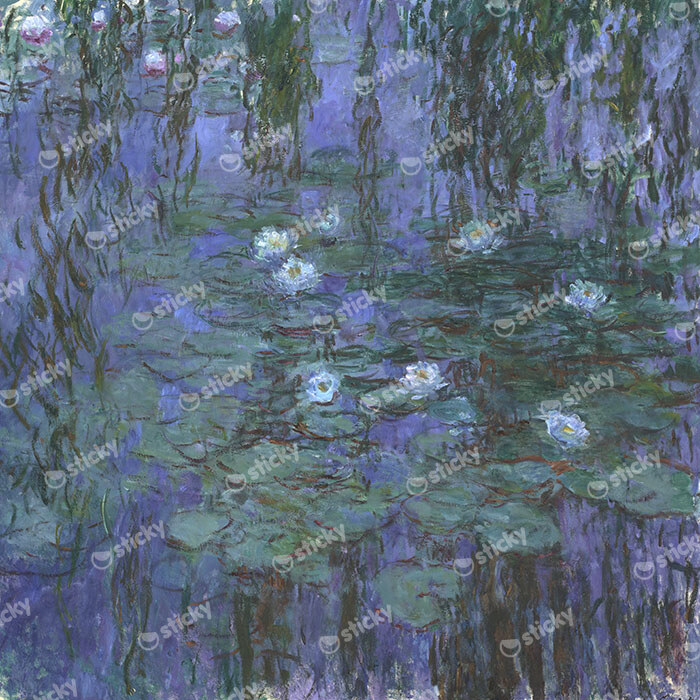 Πίνακας σε καμβά MONET - BLUE WATER LILIES
