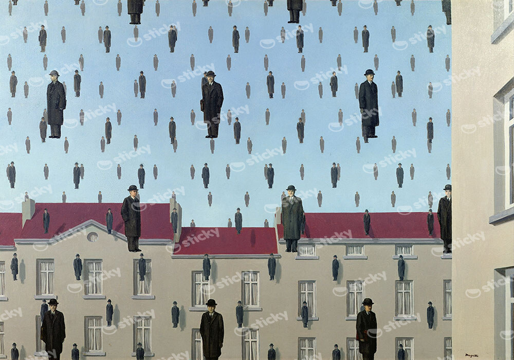Πινακας σε καμβά MAGRITTE - GOLCONDA