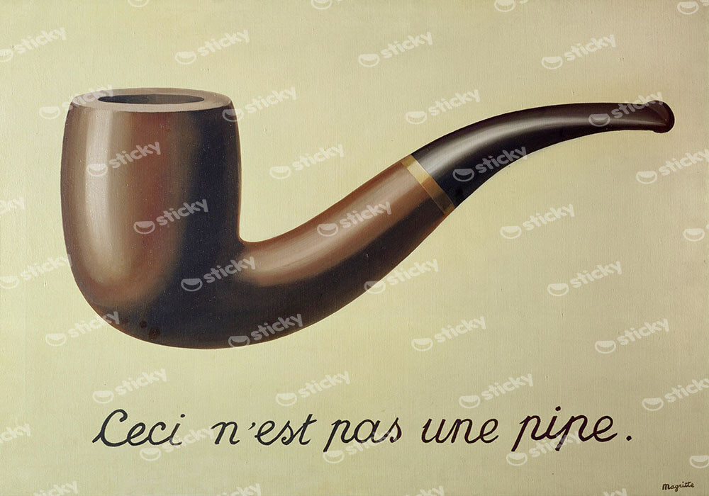 Πινακας σε καμβά MAGRITTE - THE TREACHERY OF IMAGES