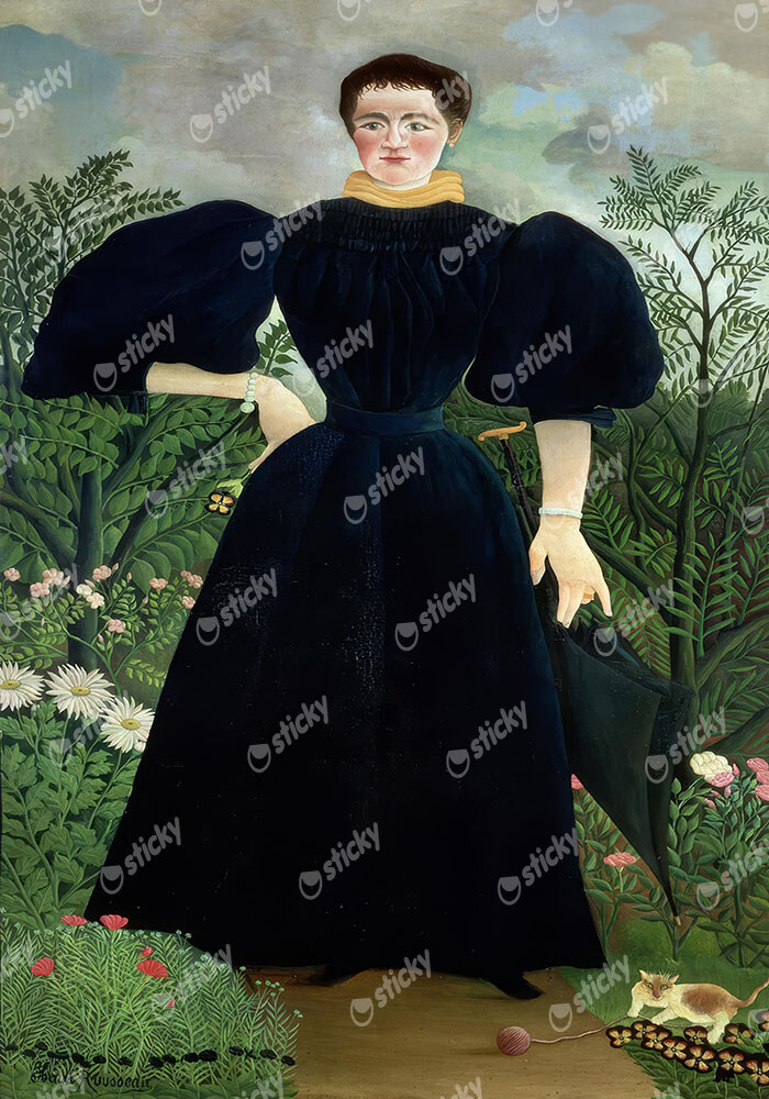 Πινακας σε καμβά HENRI ROUSSEAU - PORTRAIT OF A WOMAN