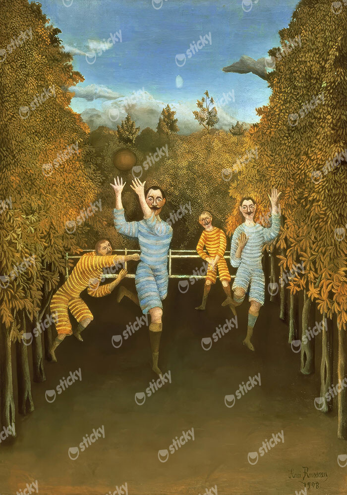 Πινακας σε καμβά HENRI ROUSSEAU - THE FOOTBALL PLAYERS