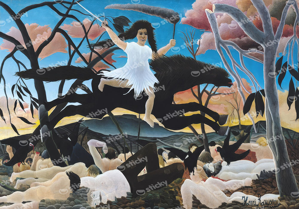 Πινακας σε καμβά HENRI ROUSSEAU - LA GUERRE