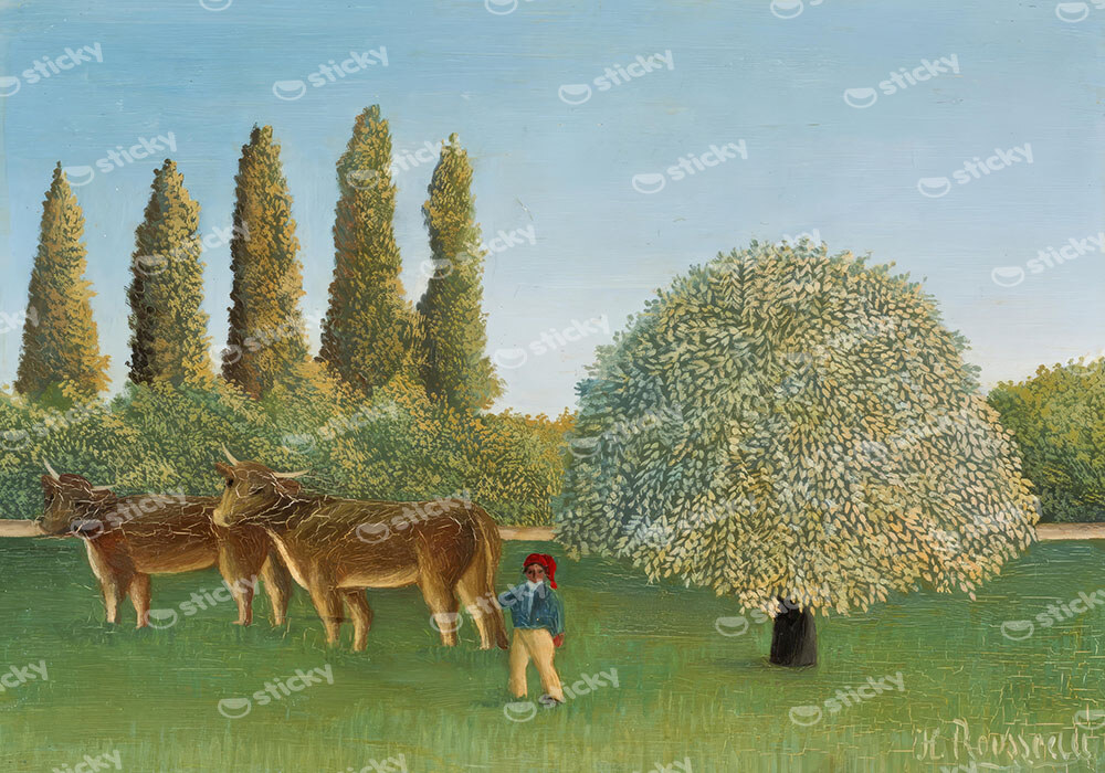 Πινακας σε καμβά HENRI ROUSSEAU - MEADOWLAND