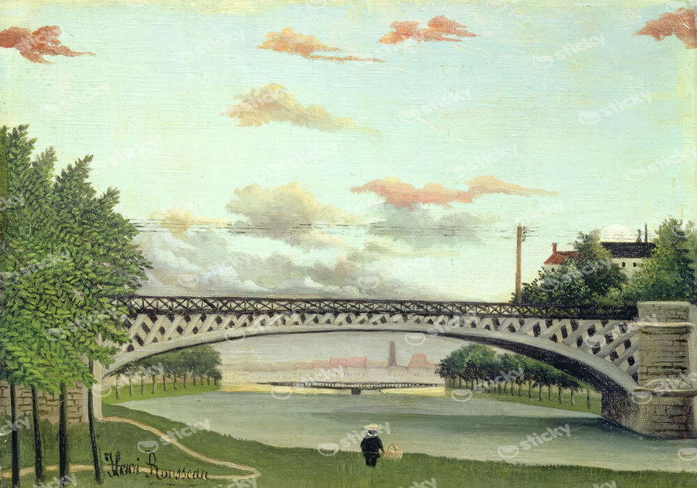 Πινακας σε καμβά HENRI ROUSSEAU - THE BRIDGE AT CHARENTON