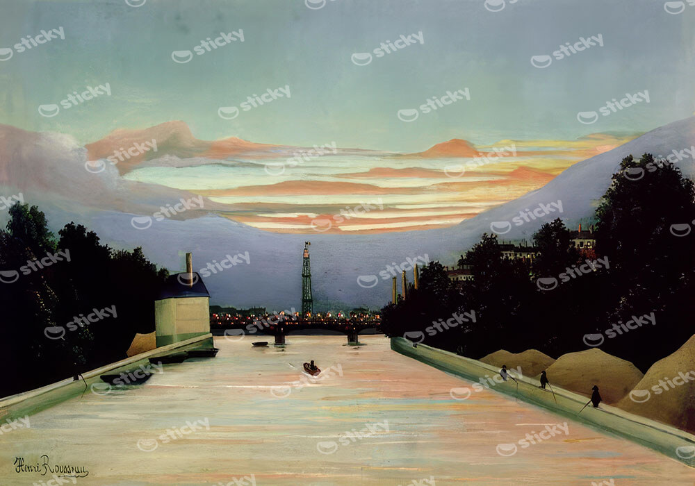 Πινακας σε καμβά HENRI ROUSSEAU - THE EIFFEL TOWER