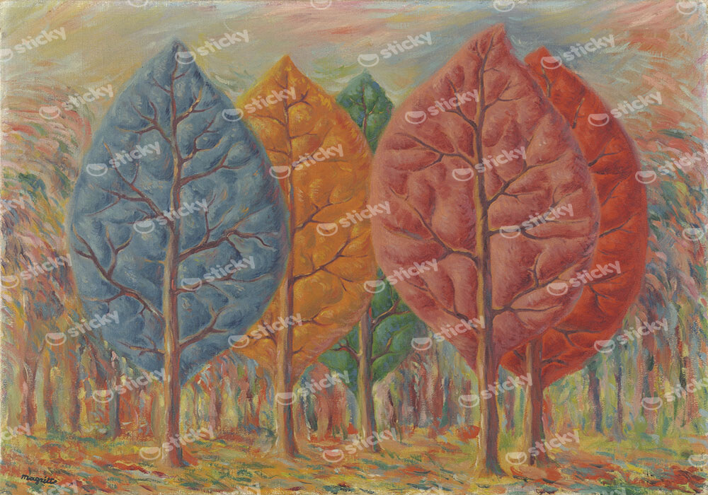 Πινακας σε καμβά MAGRITTE - THE FIRE