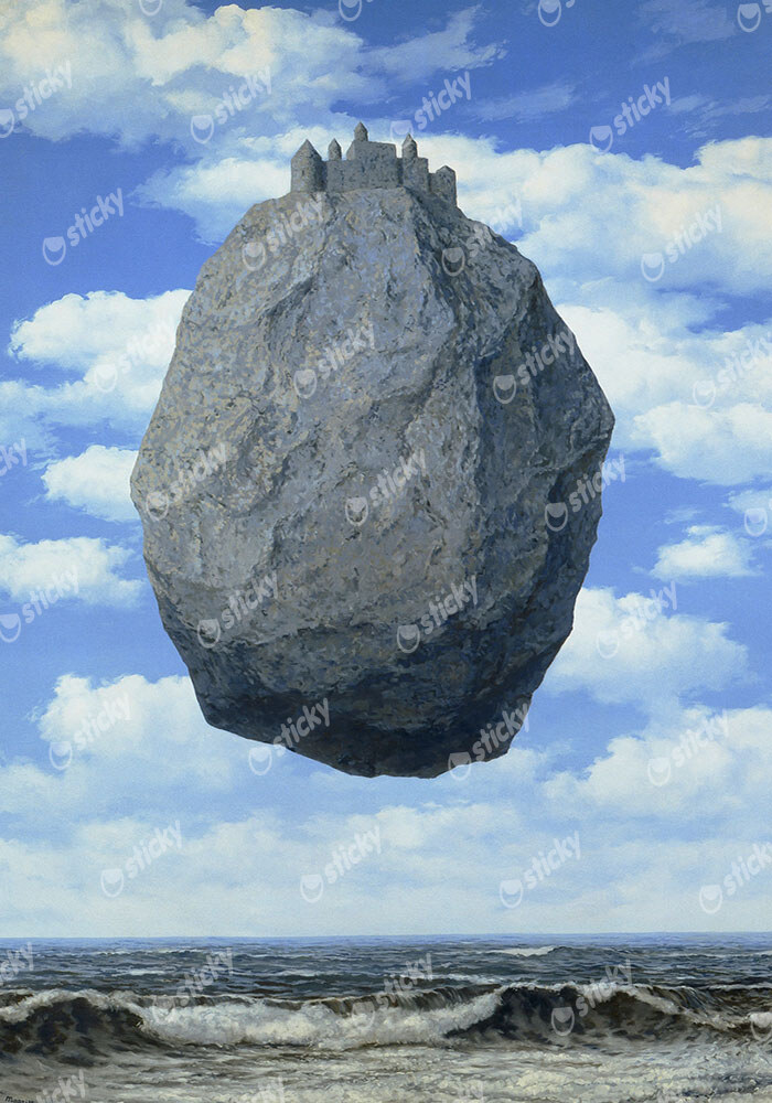 Πινακας σε καμβά MAGRITTE - THE CASTLE OF THE PYRENEES