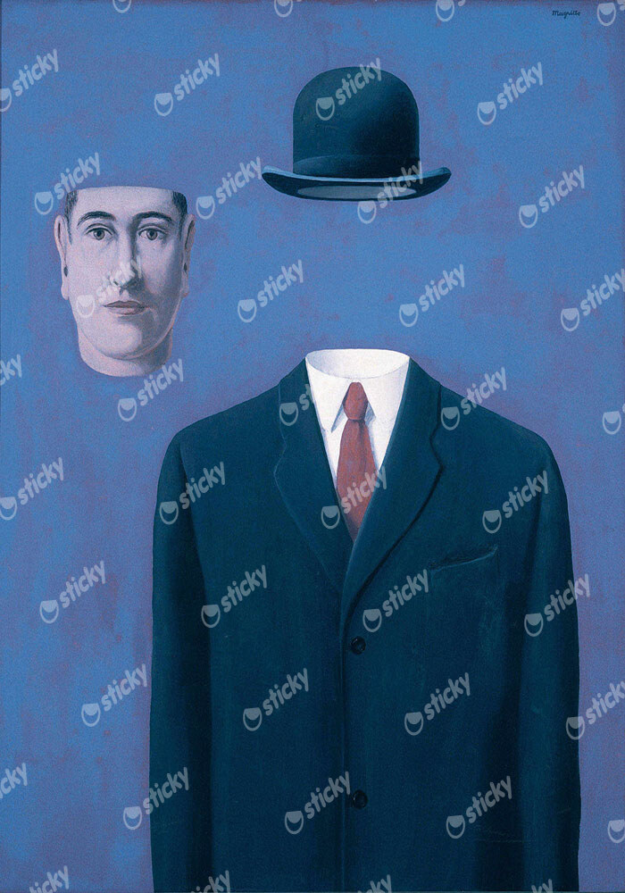 Πινακας σε καμβά MAGRITTE - THE PILGRIM