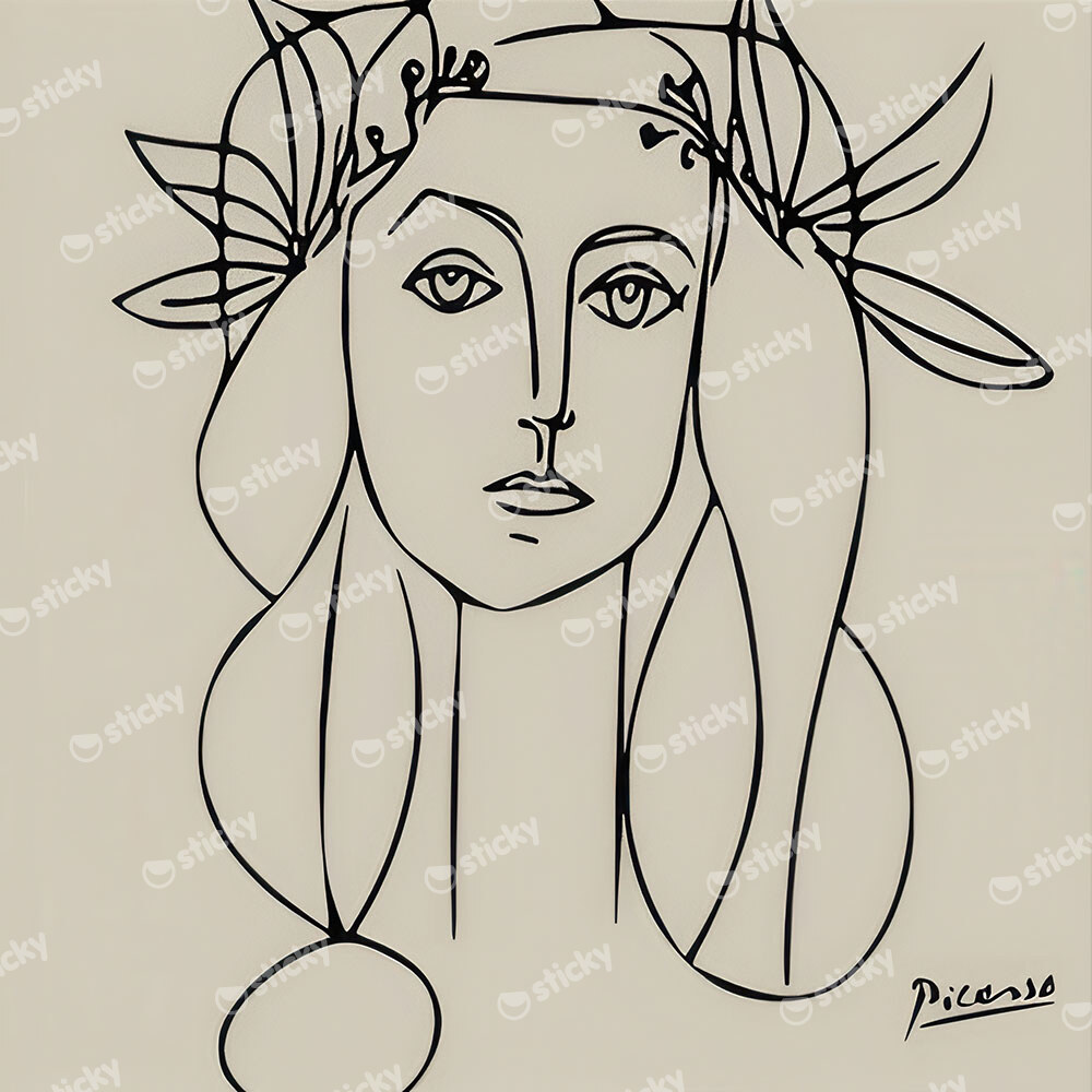 Πίνακας σε καμβά PICASSO - PORTRAIT OF FRANCOISE