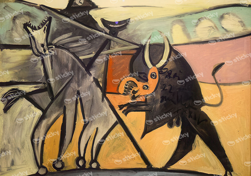 Πινακας σε καμβά PICASSO - BULLFIGHT 2
