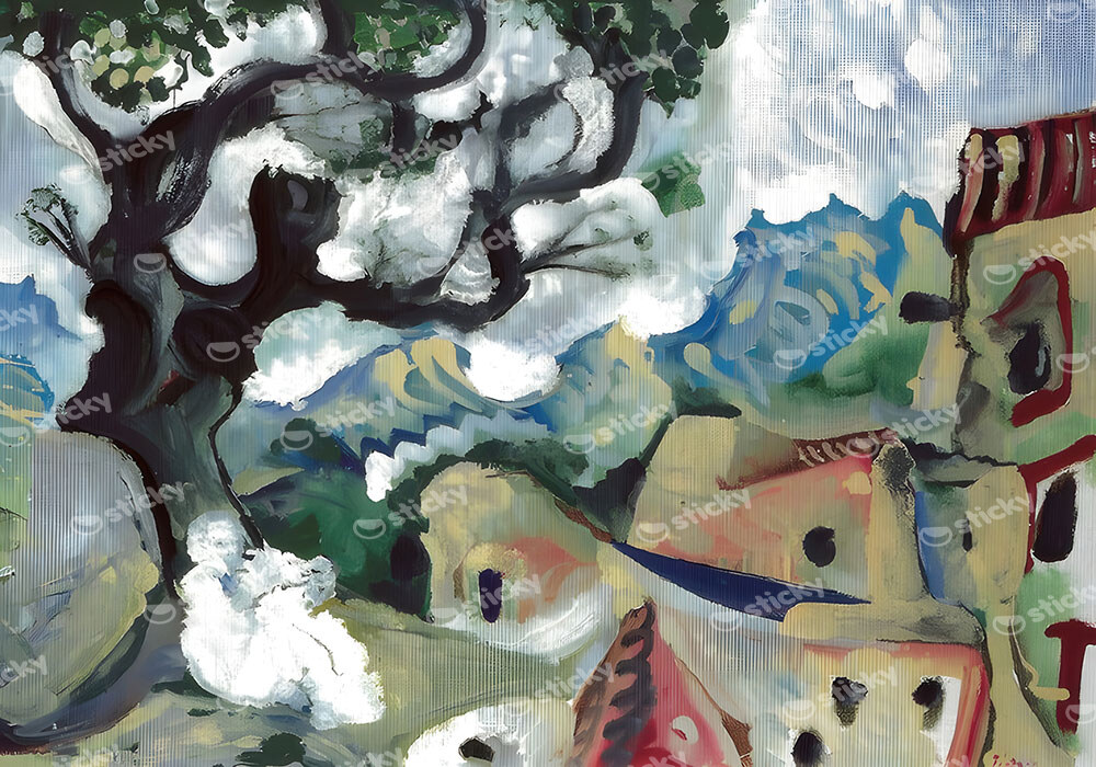 Πινακας σε καμβά PICASSO - LANDSCAPE IN THE PROVENCE