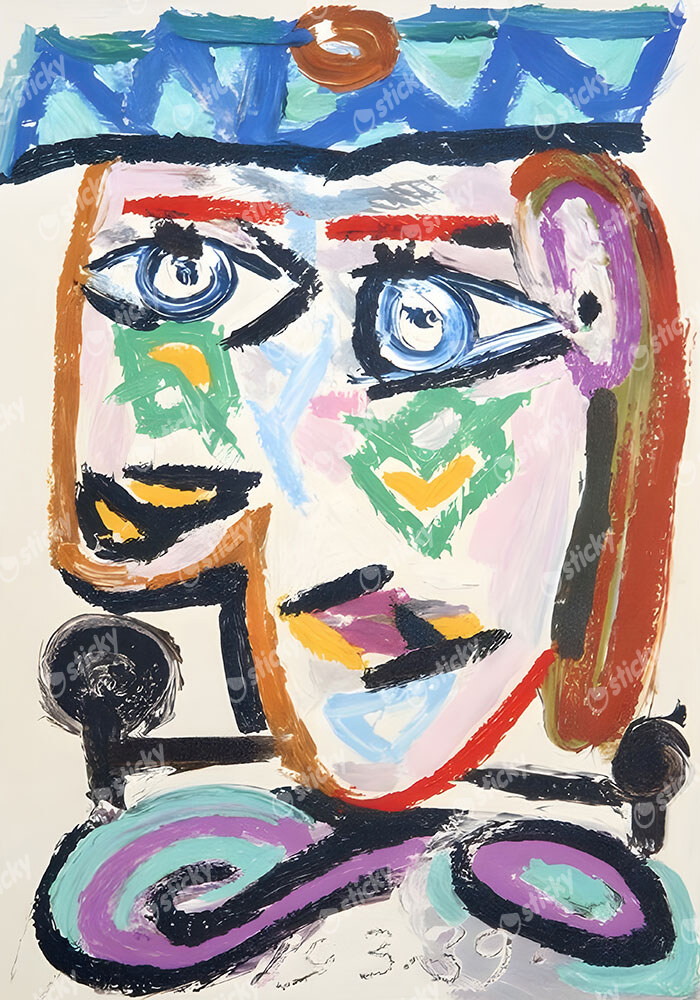 Πινακας σε καμβά PICASSO - FEMME AU BERET