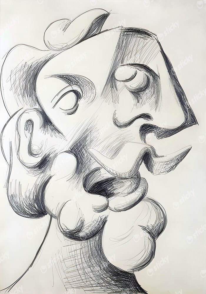 Πινακας σε καμβά PICASSO - HEAD OF A MAN