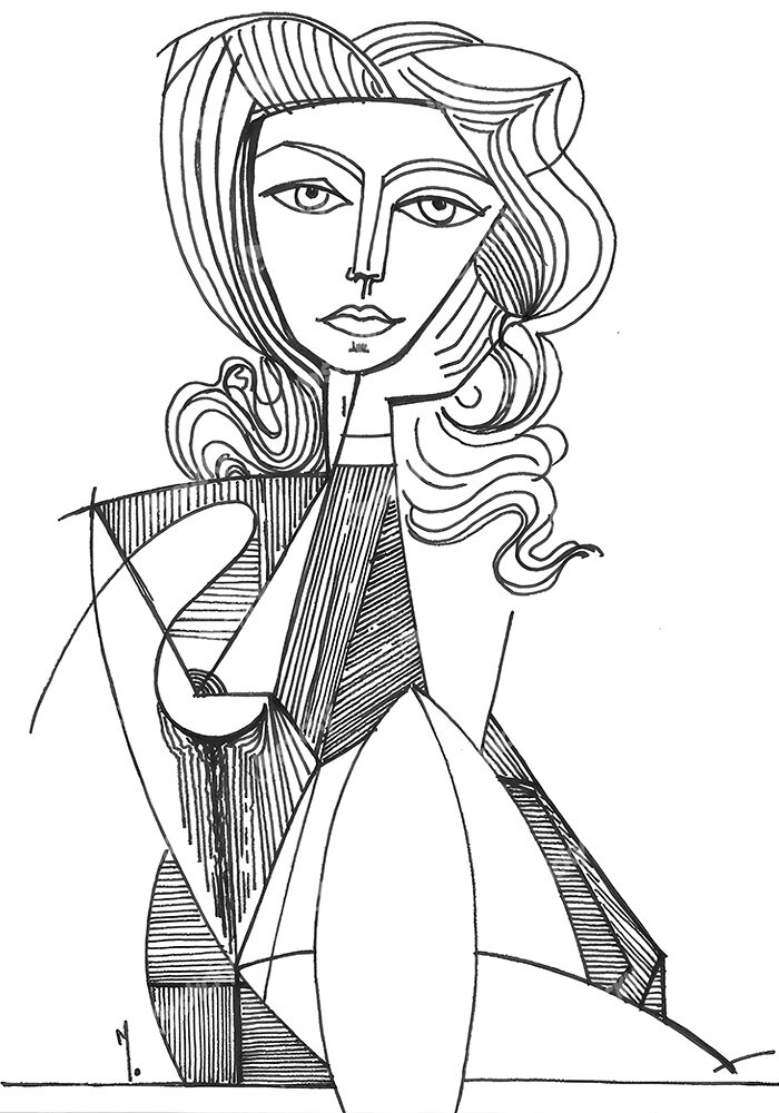 Πινακας σε καμβά PICASSO - JACQUELINE ROQUE