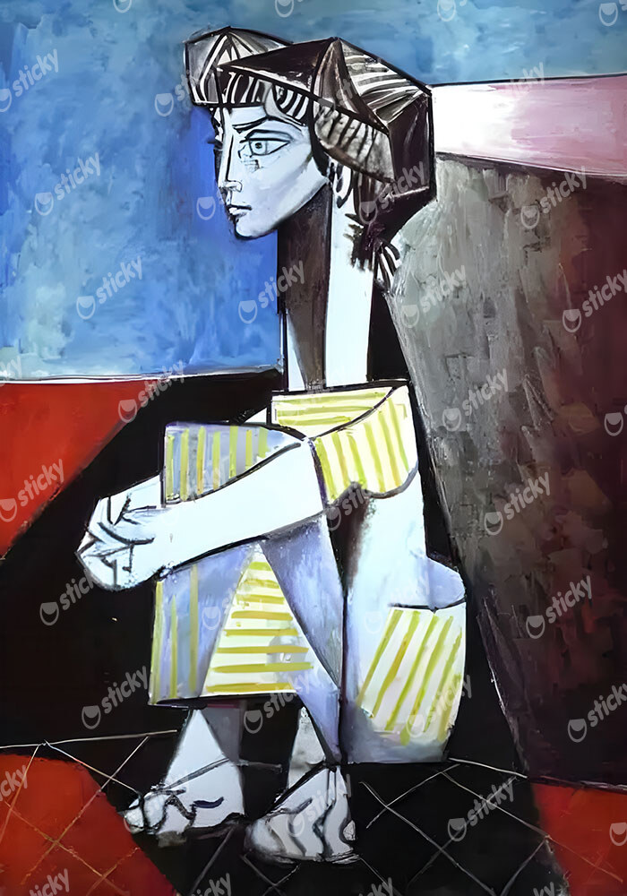 Πινακας σε καμβά PICASSO - JACQUELINE WITH CROSSED HANDS