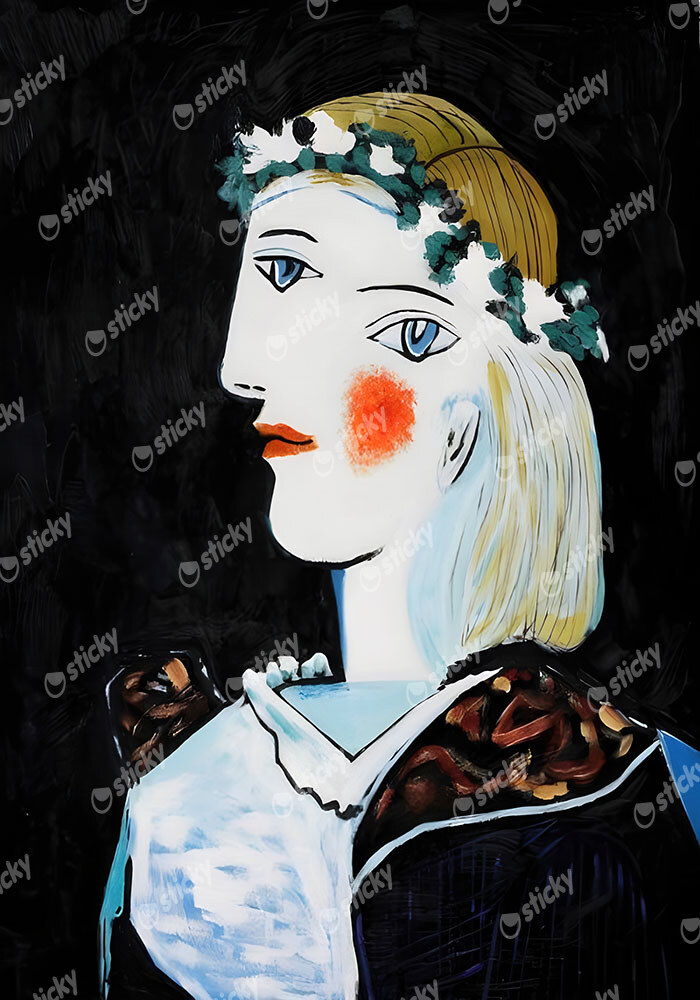 Πινακας σε καμβά PICASSO - PORTRAIT OF MARIE THERESE WALTER WITH GARLAND