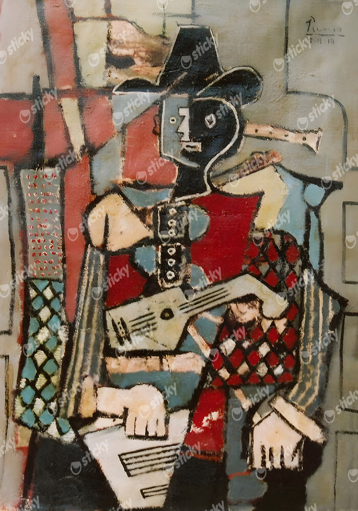Πινακας σε καμβά PICASSO - THE MUSICIAN
