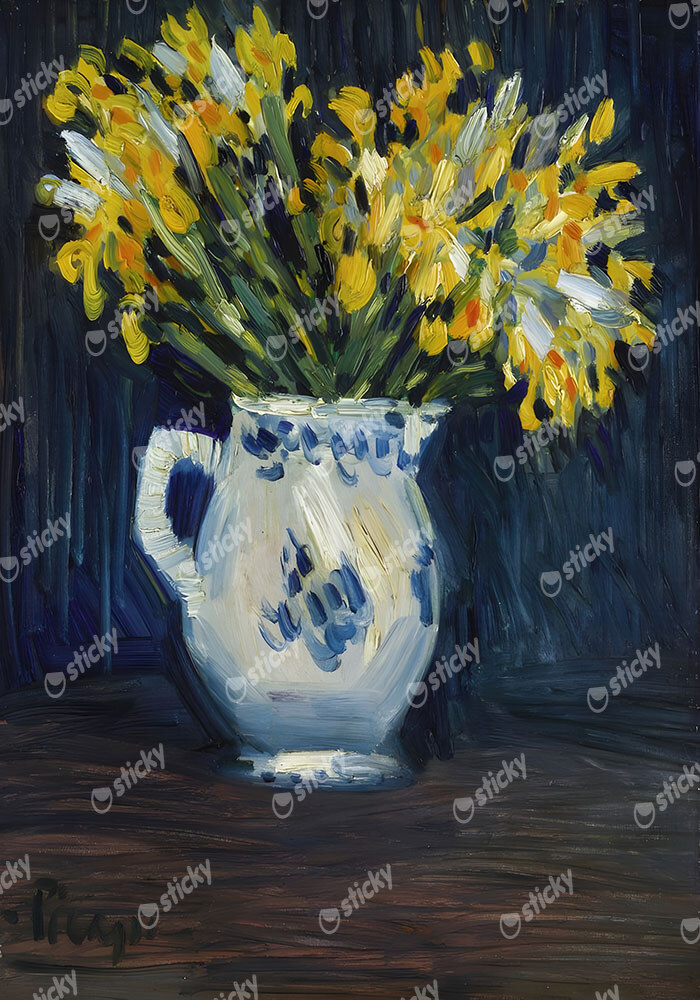 Πινακας σε καμβά PICASSO - YELLOW IRISES